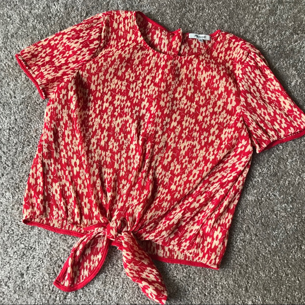🍎Tie-Detail MADEWELL Top